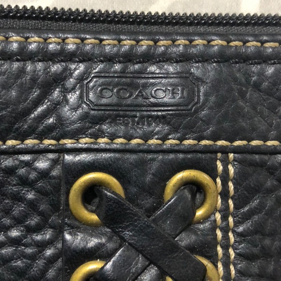 Coach wristlet black leather - Picture 2 of 6